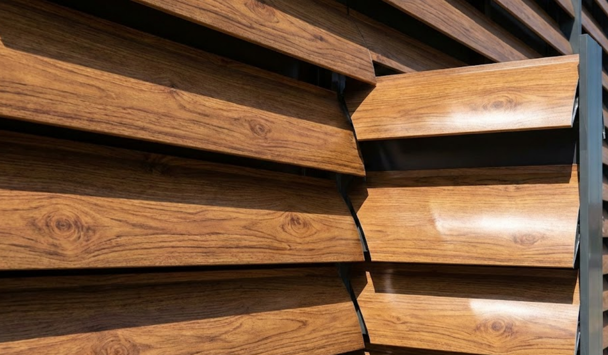 อลูมิเนียมลายไม้